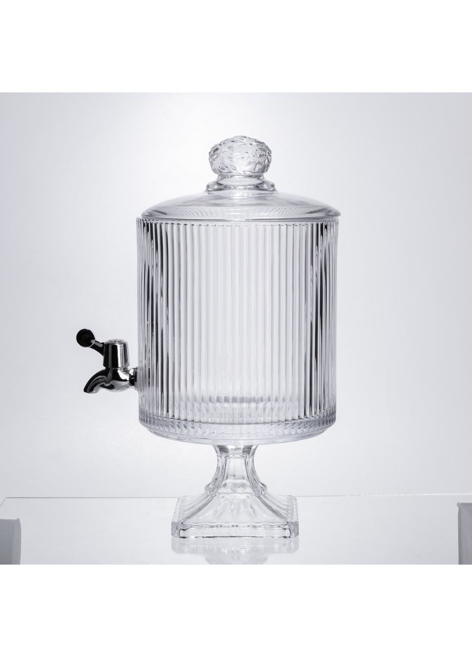 Лимонадница с краном на подставке стеклянная 4.5 л лимонадник 39 см HP-19-3045-6 (A-047400) Yiwu (381497296)