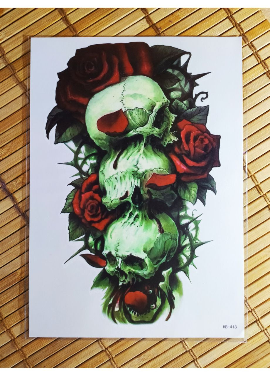 Тимчасове тату Череп HB418 Tattoo (367623518)