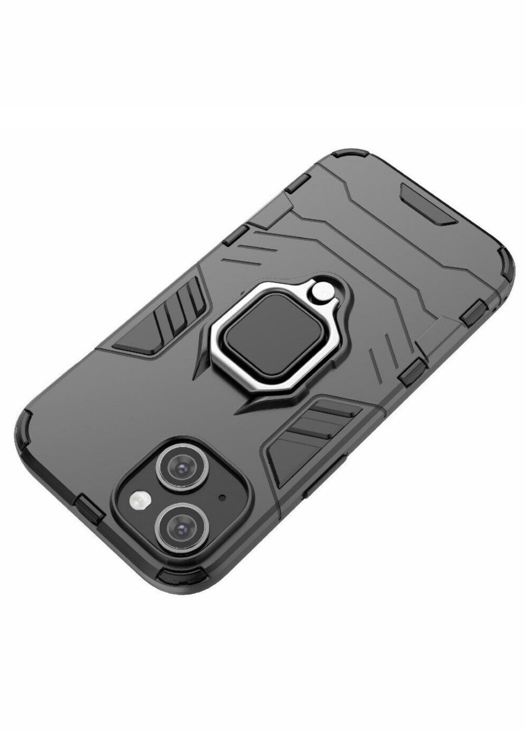 Чехол бампер Ring Armor для Apple iPhone 15 Black Primolux (272107566)