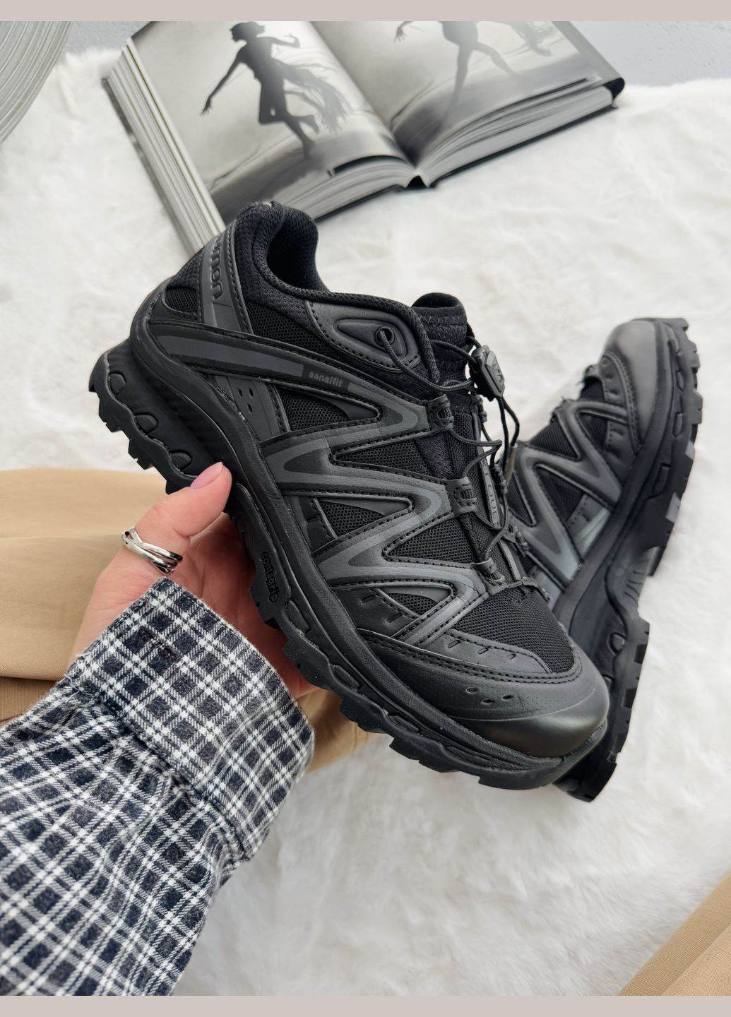 Кросівки жіночі і чоловічі Salomon XT-Quest black | Саломон ХТ-Квест чорні No Brand чорні демісезони (340055409)