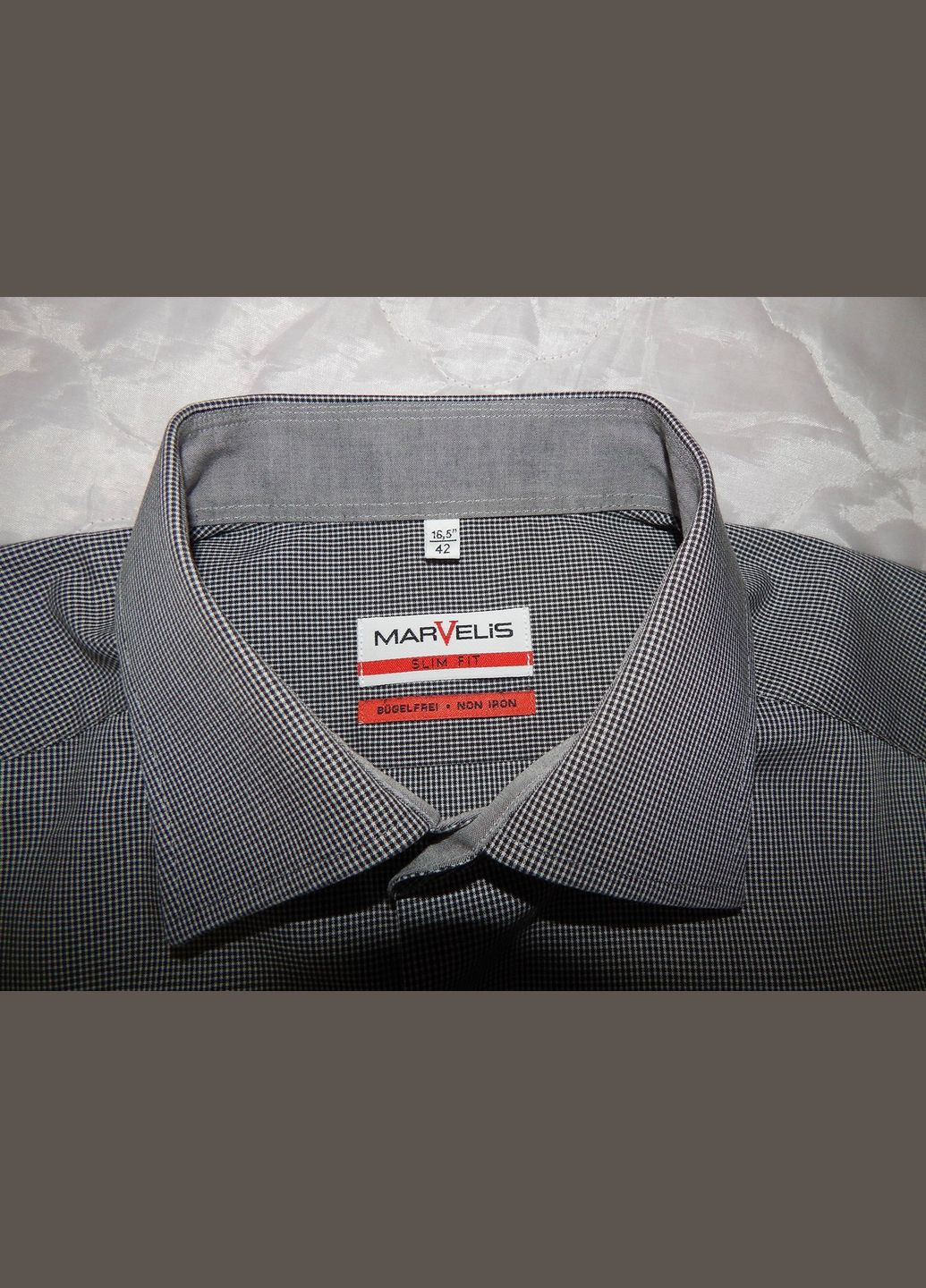 Чоловіча сорочка з довгим рукавом Marvelis оригінал р. 50 012ДР No Brand (317353027)