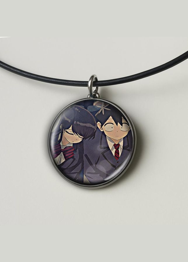 Набір підвіска (кулон) та брелок Аніме У Комі сан проблеми зі спілкуванням #02 (подарунковий набір) No Brand (332633647)