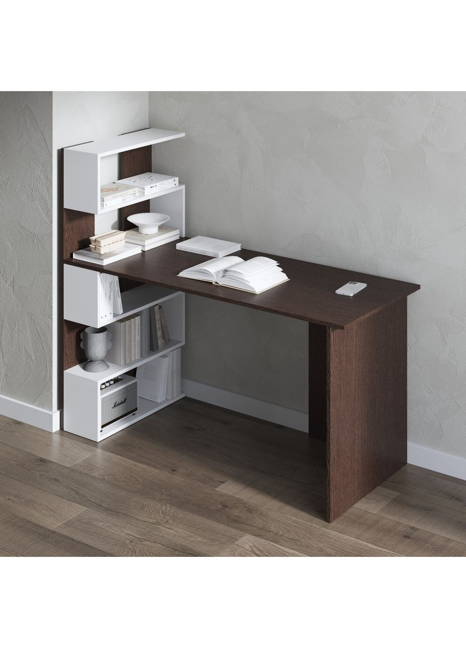 Письменный стол с полками слева 142х60х123 см VAYS (369164446)