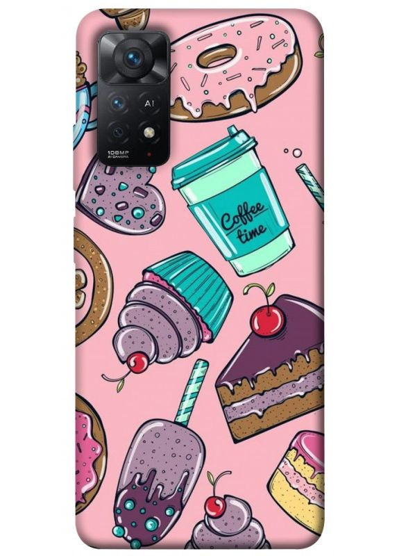 Чохол з принтом для Xiaomi Redmi Note 11 Pro 4G/5G / для Ксяомі, сяомі, ксіомі редмі ноте 11 про Coffee time No Brand (338613697)