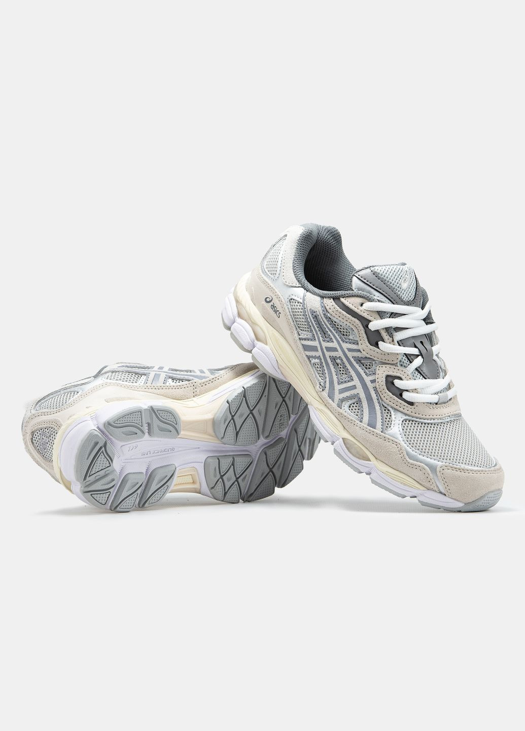 Кросівки жіночі і чоловічі Asics Gel-NYC grey beige | Асікс Гель-НЮК сірі демісезони (316706300)