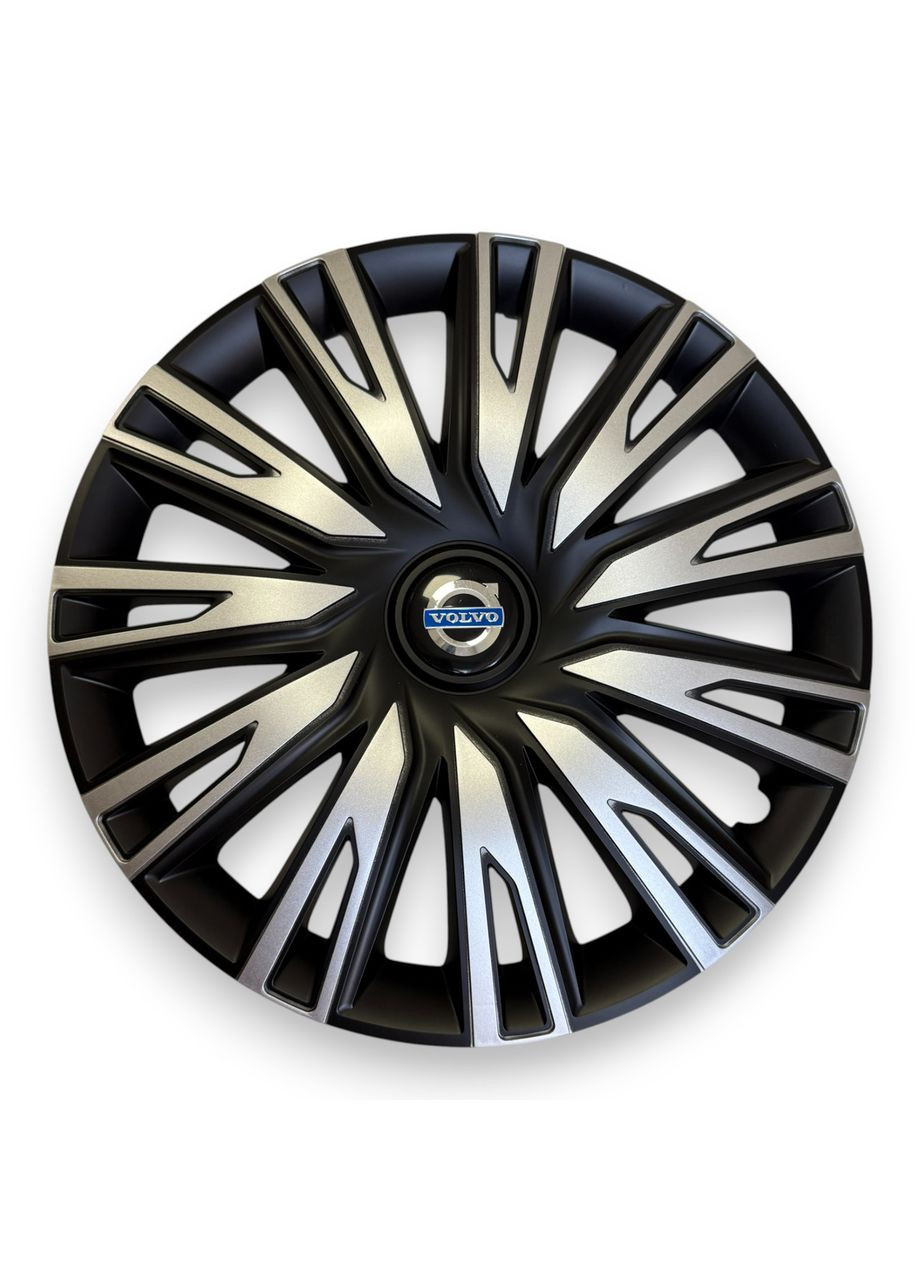 1 штука Колпаки R16 Copra Silver Black с логотипом Volvo. колпаки на диски Р16 Копра Сильвер Блэк с логотип No Brand (364958861)
