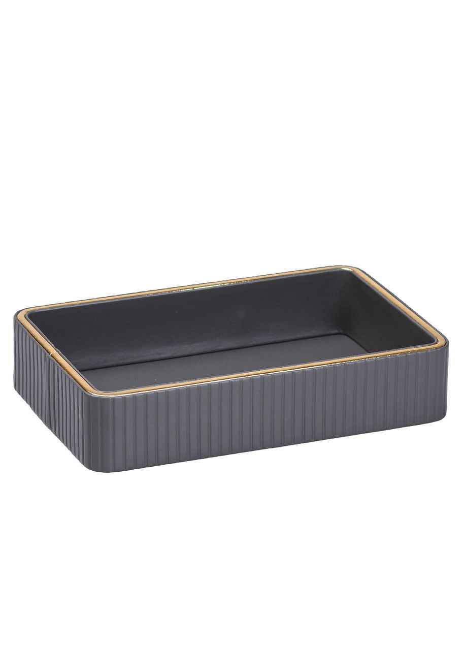 Салфетница на стол TS Kitchen прямоугольная для дома и ресторана мдф/эко-кожа Серый No Brand HP9900G (299239581)