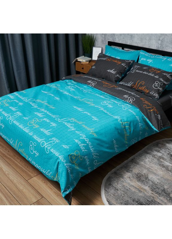 Комплект постельного белья Бязь Gold Люкс «» Полуторный Евро 160х220 наволочки 4х70х70 (MS-820006674) Moon&Star Poetic Night (356113907)