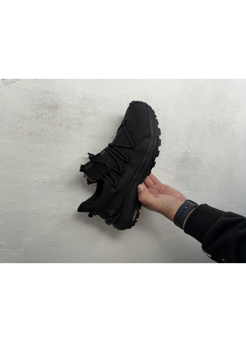 Черные демисезонные кроссовки мужские nike air terra antarktik black найк асг терра антарктик No Brand