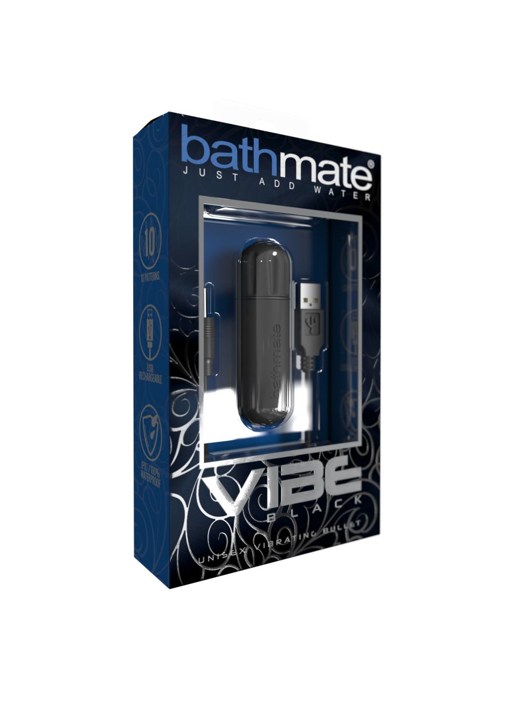 Вибропуля Vibe Bullet Black, глубокая мощная вибрация Bathmate (369946134)