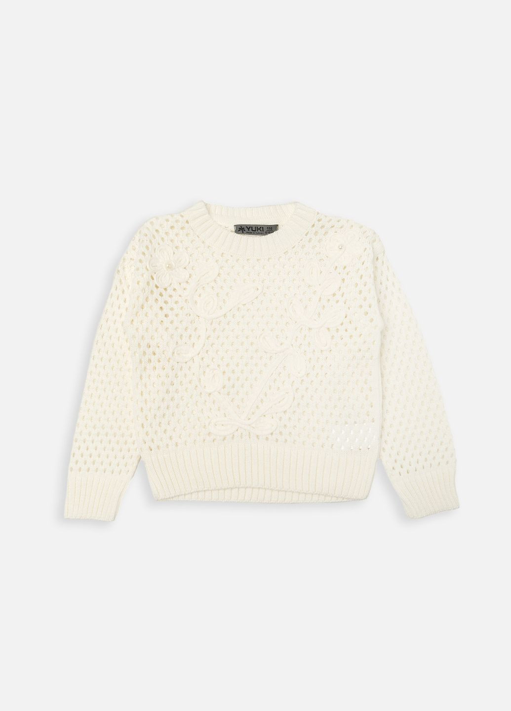 Джемпер для девочки цвет молочный ЦБ-00270315 Yuki (317163687)