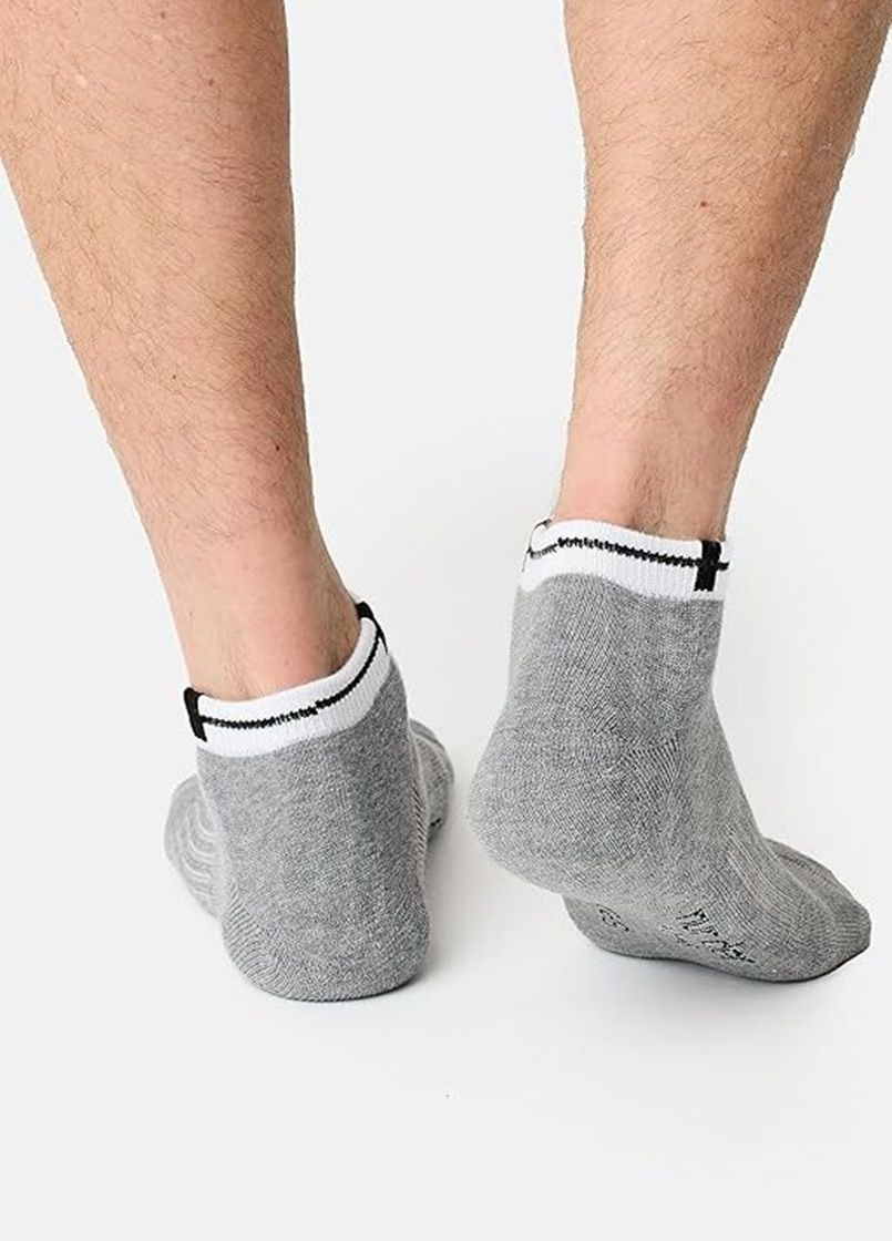 Сірі шкарпетки 3пари Nur Die однотонні (315403553)