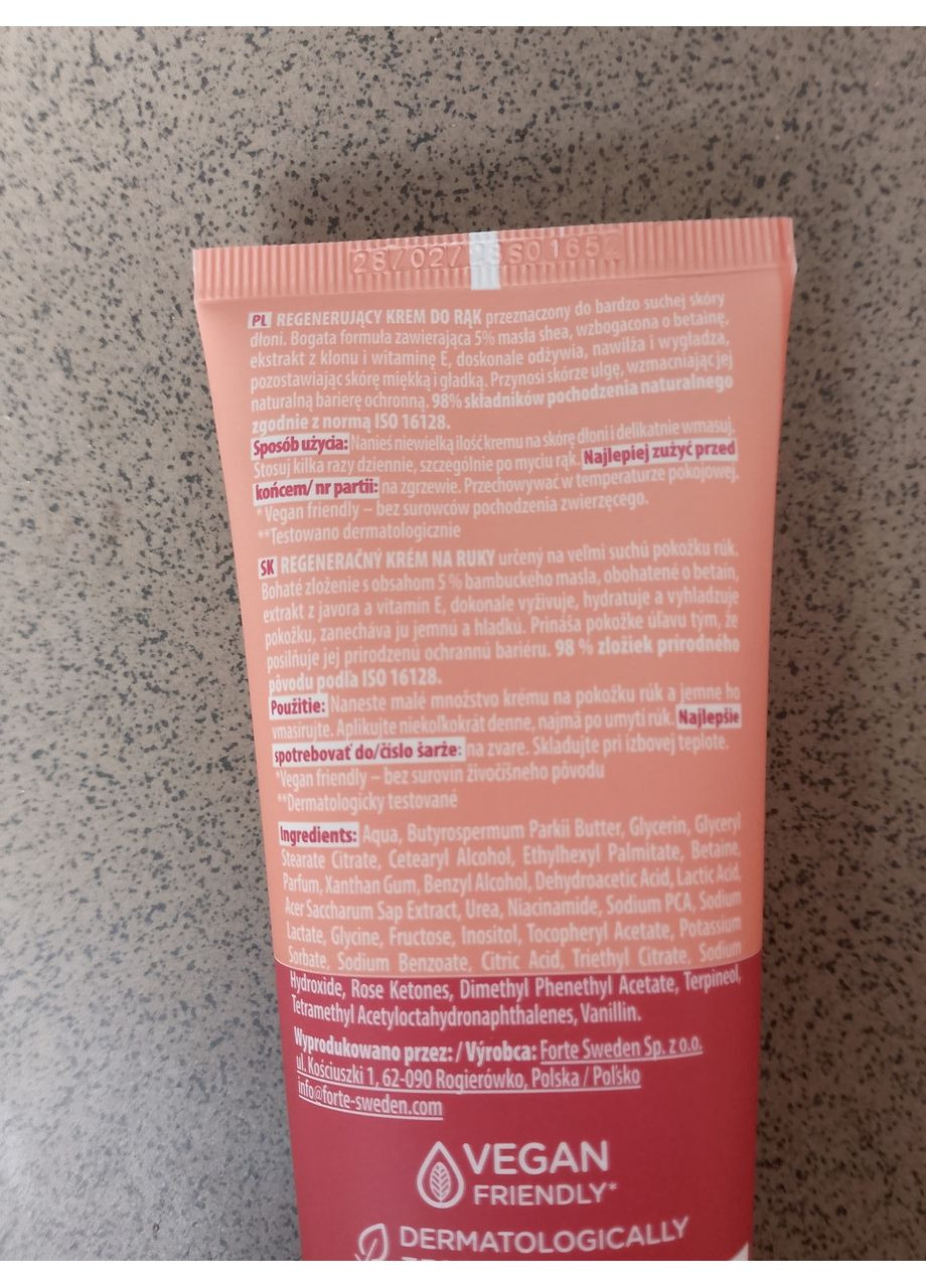 Крем для рук Bebeauty 125мл. регенерирующий Biedronka (364859076)