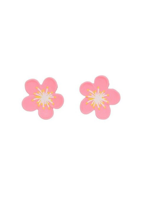 Серьги клипсы для ушей без пробивания уха "Цветочное Вдохновение" цветок сакуры Liresmina Jewelry (289717537)