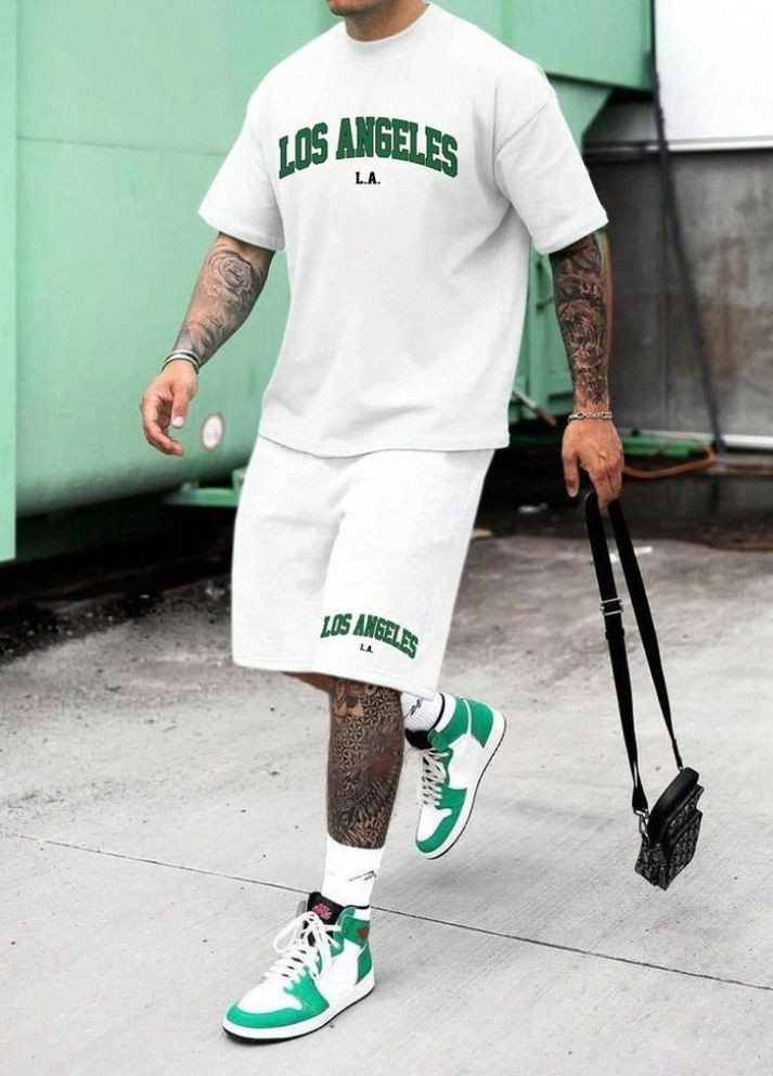 Комплект футболка та шорти ДТФ Турецька якість No Brand (307151904)