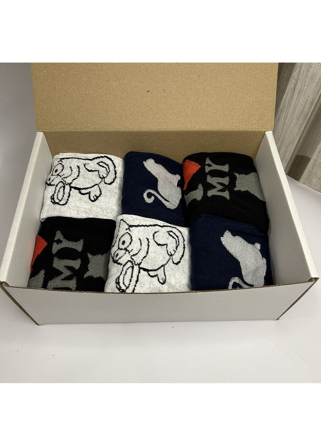 Чорні жіночий подарунковий бокс шкарпеток з принтом коти, розмір 36-41 (352768556)