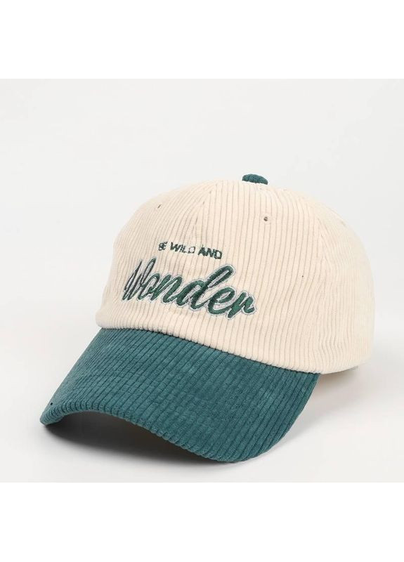 Бейсболка вельветова зелена чоловіча, кепка вельветова для жінок літня сонцезахисна No Brand (361669595)