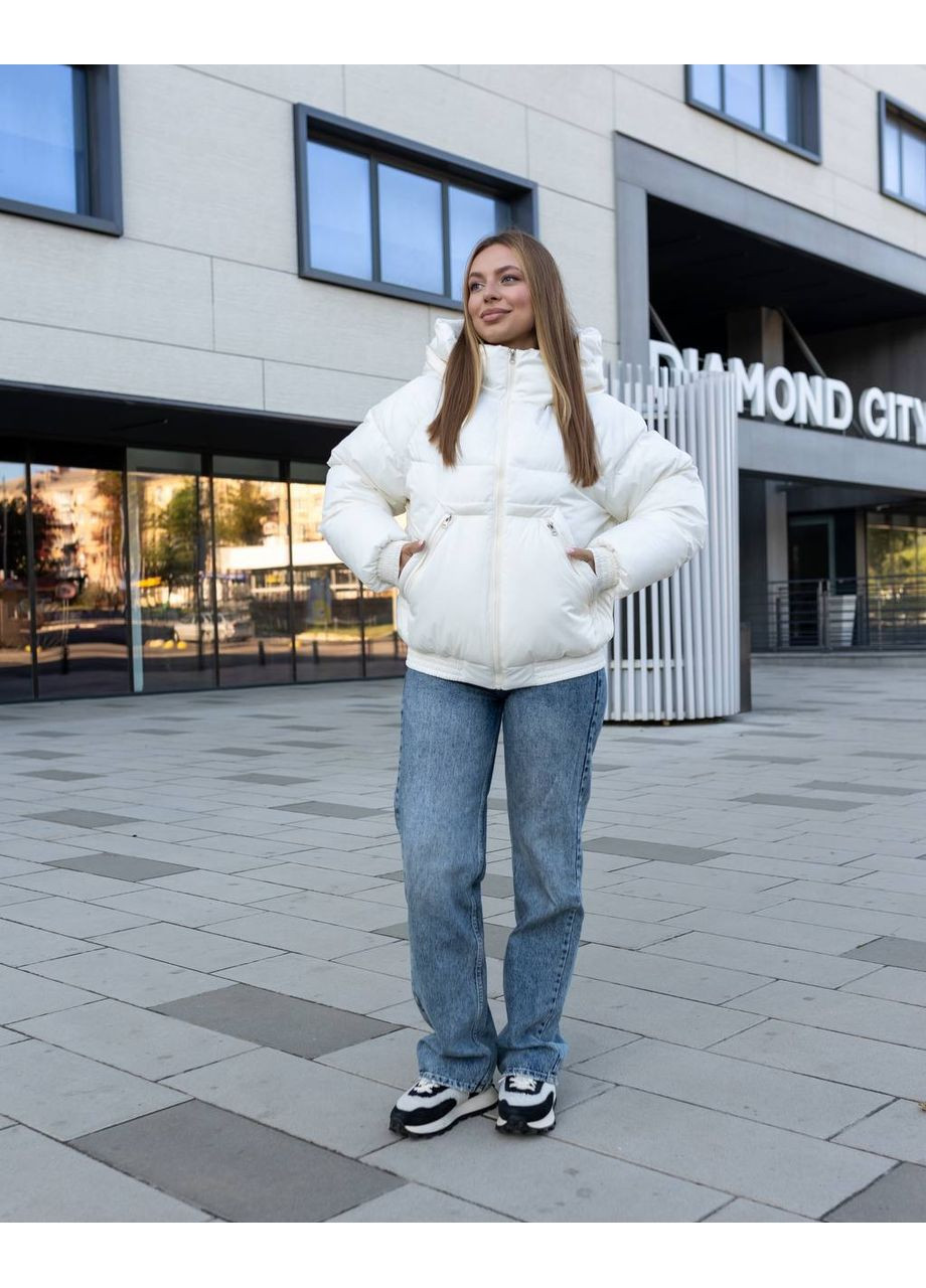 Молочный зимний Пуховик Geran