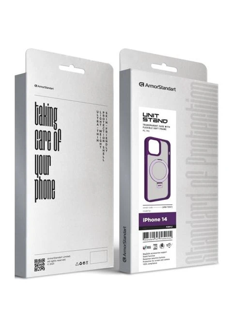 Чехол для мобильного телефона (ARM70557) ArmorStandart Unit Stand Apple iPhone 14 Purple (326592432)