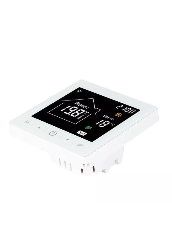 Терморегулятор сенсорний з Wi-Fi Oshland М2 для водяної/електричної теплої підлоги сумісний з TUYA "Розумний дім" Білий ECHO (349844342)