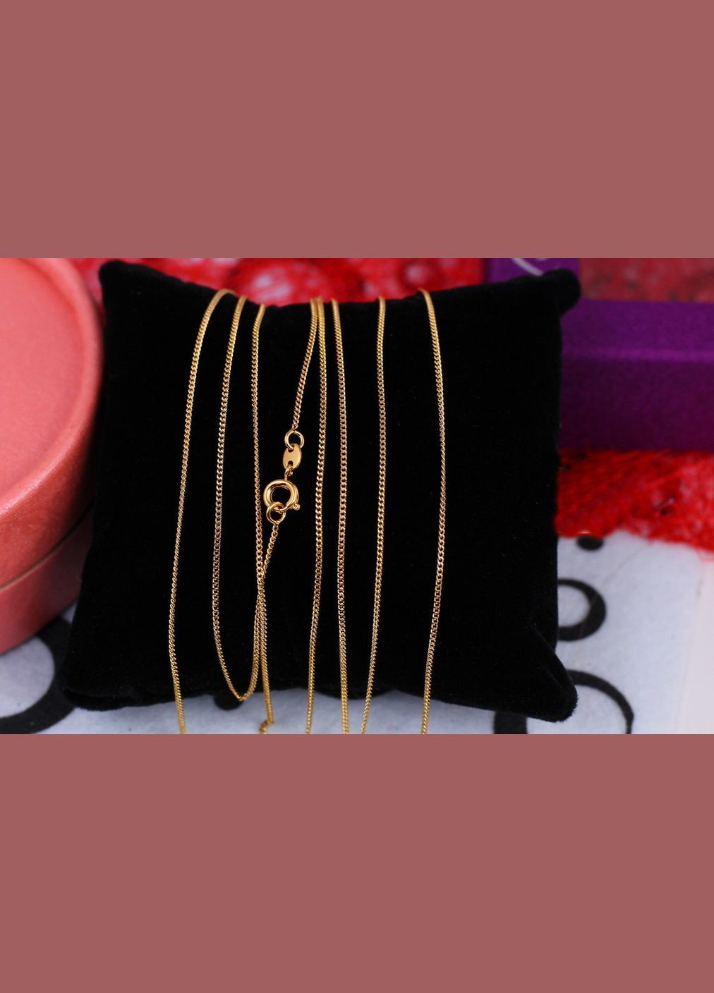 Цепь панцирная 45 см 1 мм золотистая Xuping Jewelry (317269390)