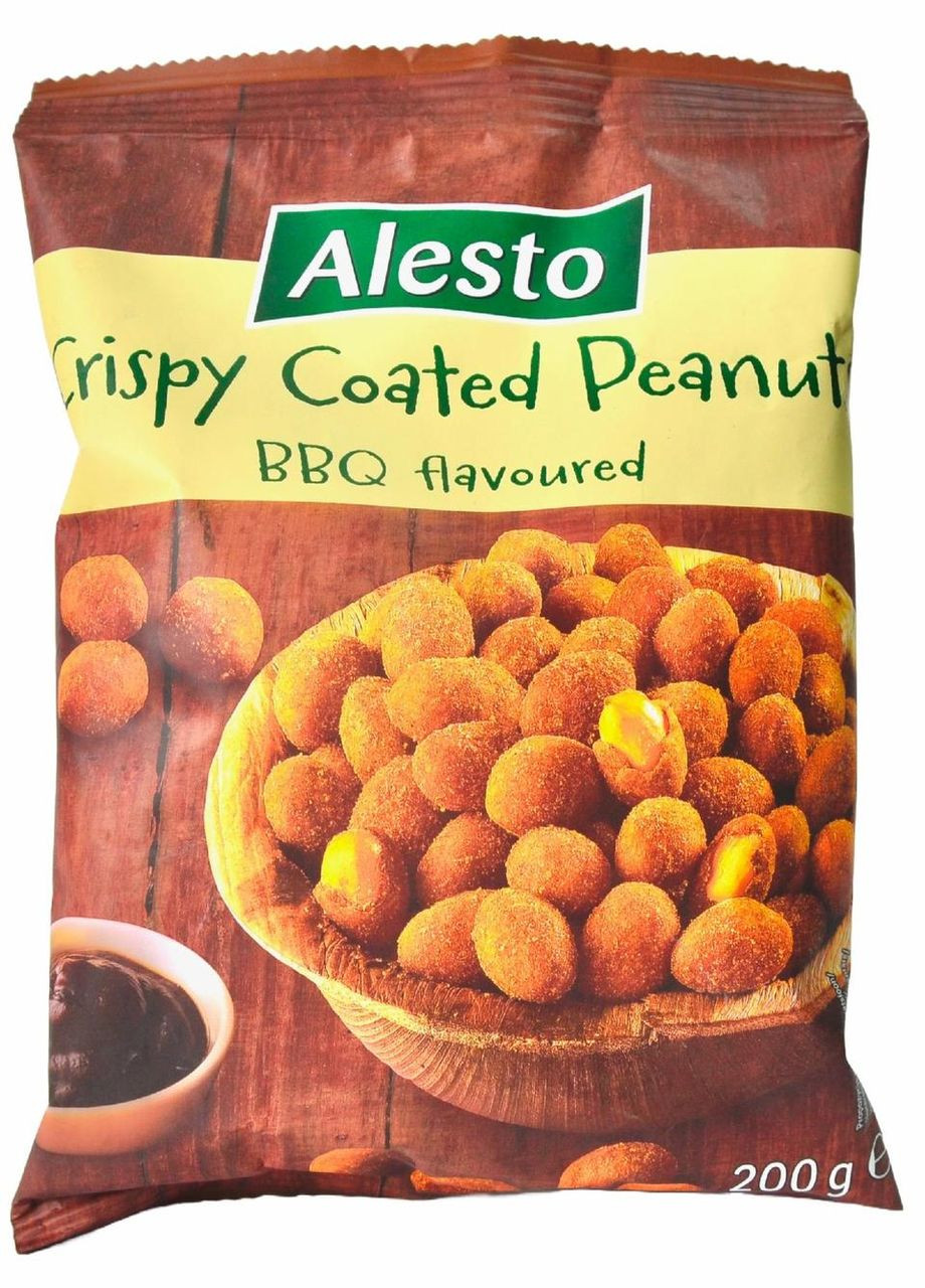 Арахіс в клярі зі смаком барбекю Crispy BBQ Flavour 200г. Німеччина Alesto (346049476)