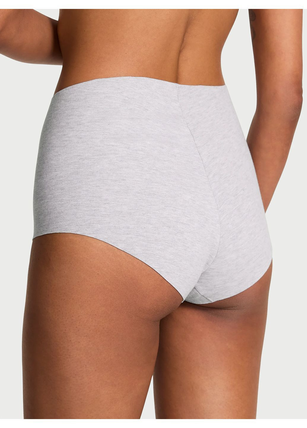 Котонові безшовні високі трусики-бріфи Victoria's Secret No-Show Cotton Modern Brief Panty (369143632)