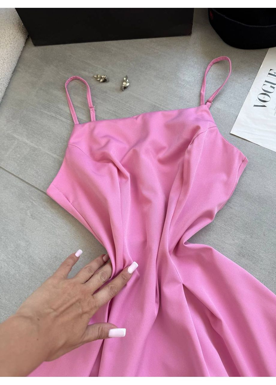 Рожева повсякденний сукня жіноча а-силует Україна однотонна