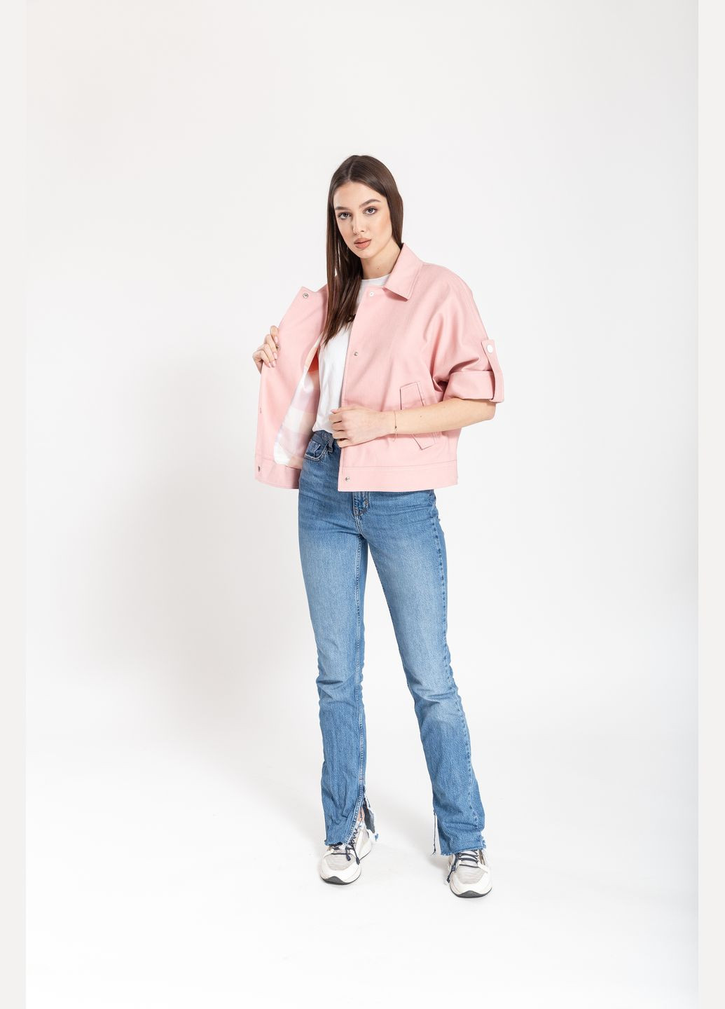 Розовая демисезонная куртка Esmeralda
