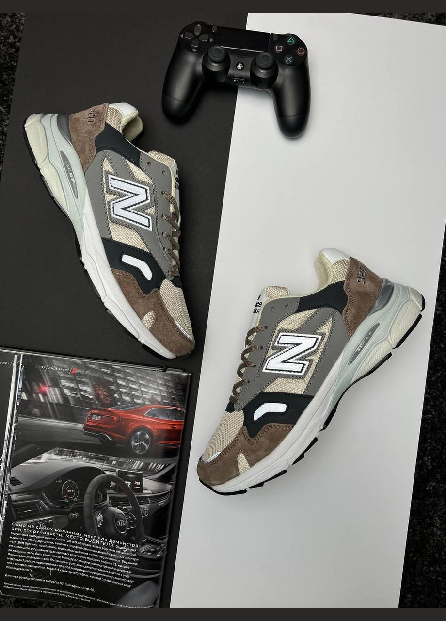 Цветные демисезонные кроссовки мужские, вьетнам New Balance 920 Sand Gray Brown