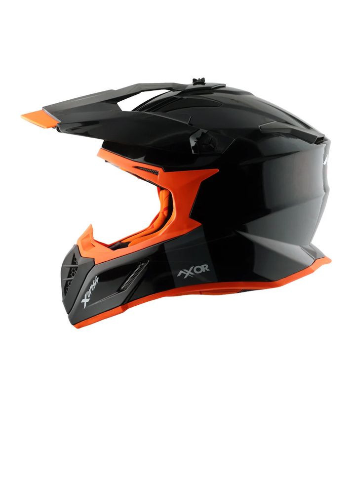 Мотошлем X-Cross Matte Black/Orange размер. Axor (356775628)