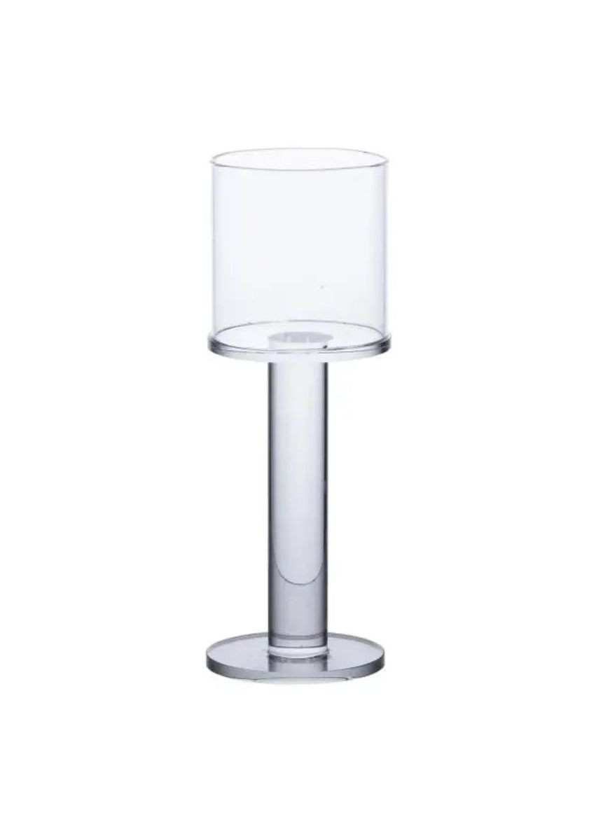 Підсвічник скляний на ніжці 6×16 см підсвічник келих декоративний прозорий HP-4-38M Yiwu (331784544)