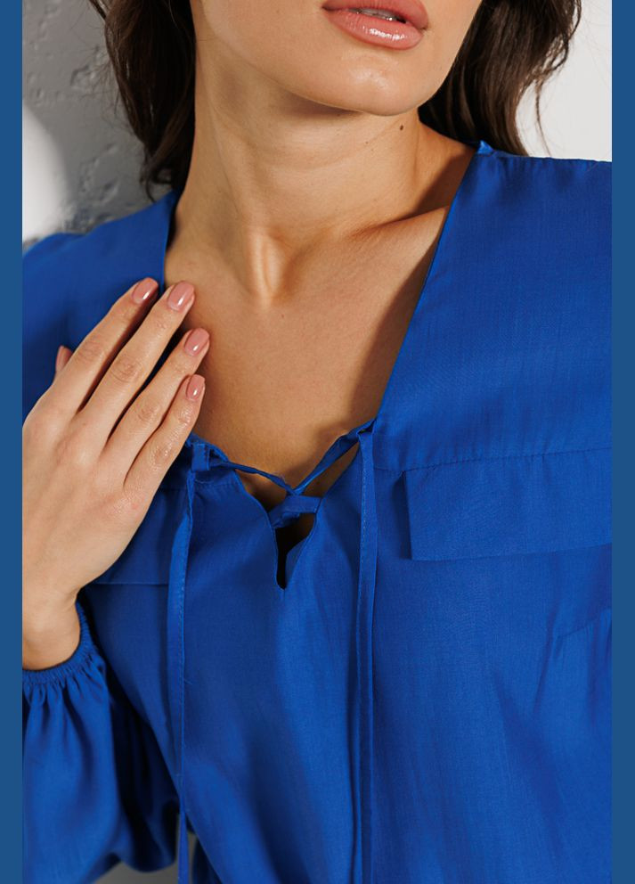 Синяя демисезонная женская блуза Arjen
