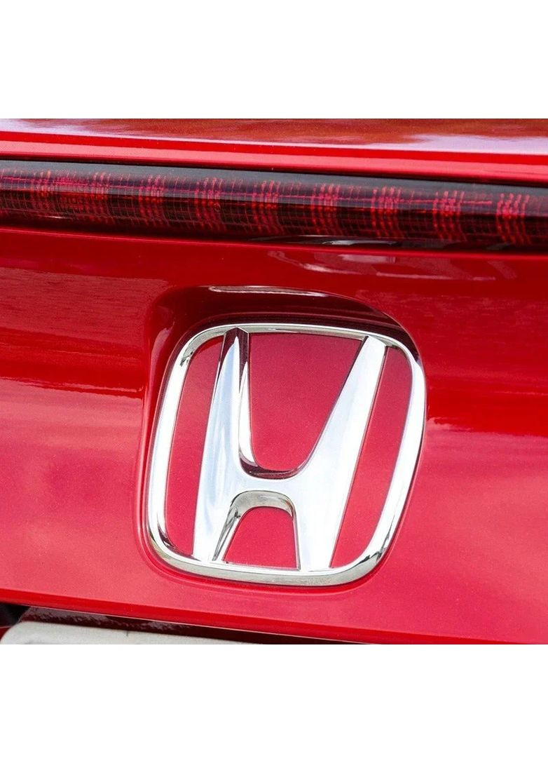 Емблема ХРОМ 65х79мм пластик (на скотчі) Honda (369611111)