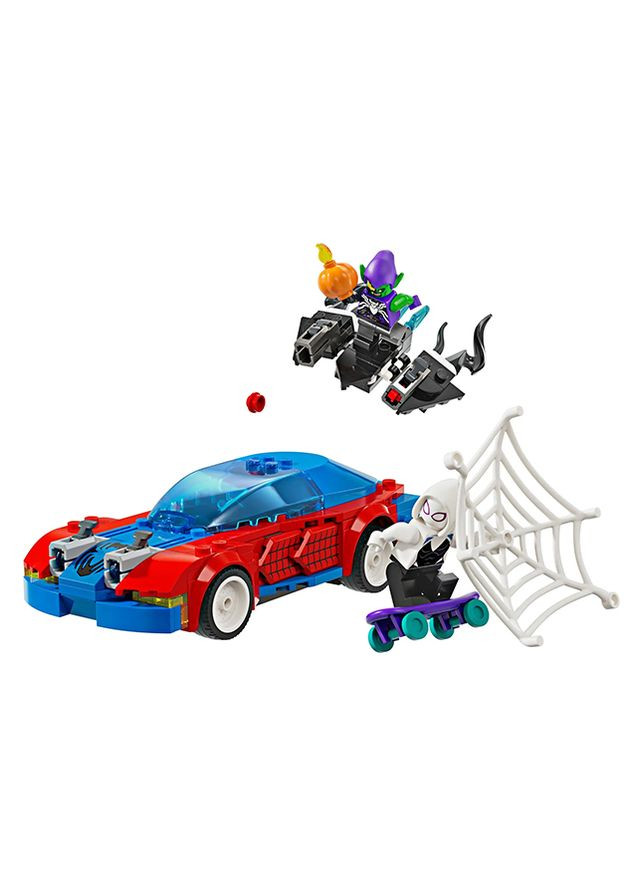 Конструктор Автомобиль для гонки Человека-Паука и Зеленый Гоблин с ядом Венома. цвет разноцветный ЦБ-00241998 Lego (282818283)