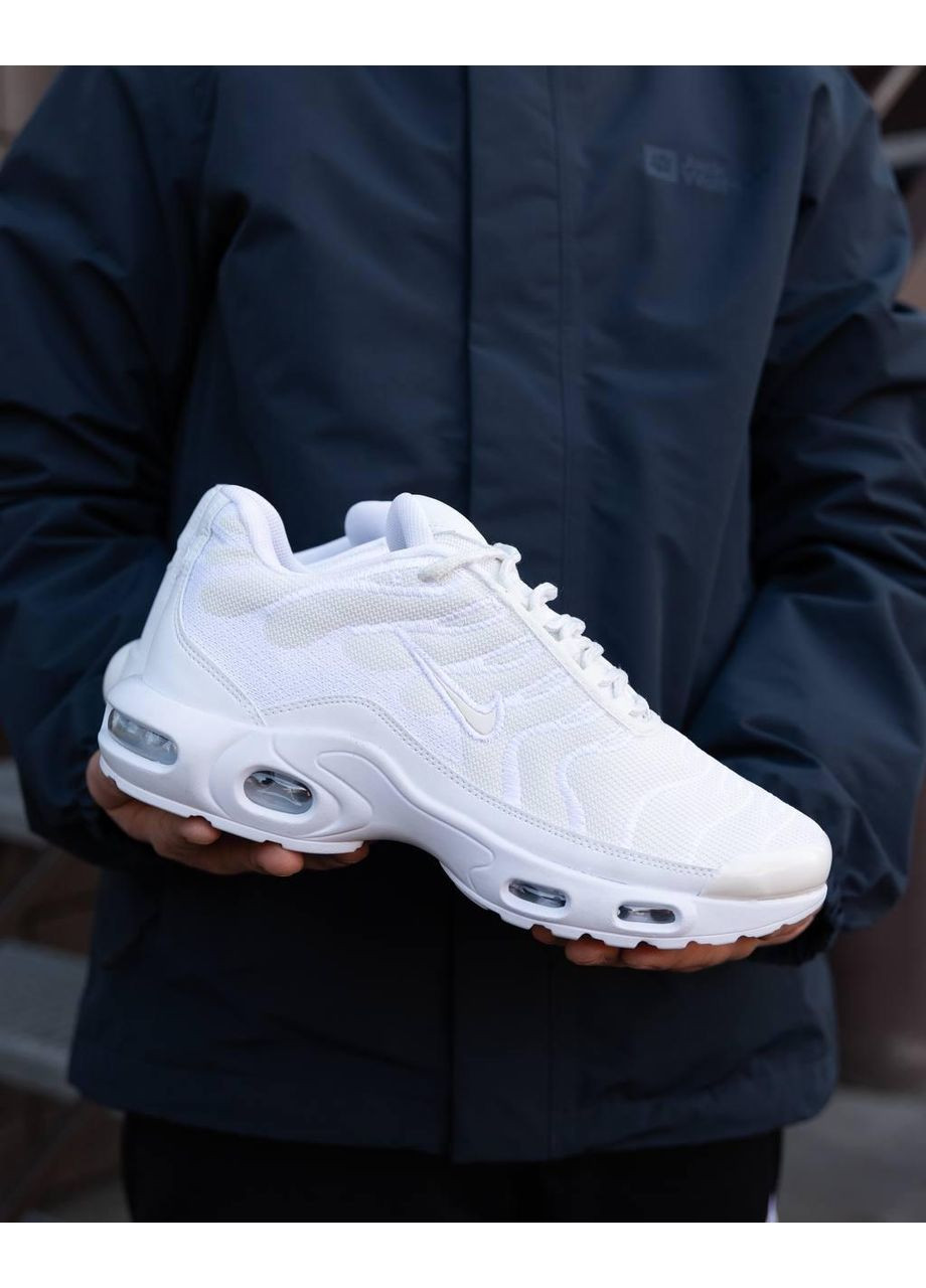 Білі Осінні кросівки чоловічі nike air max tn white найк аір макс тн No Brand