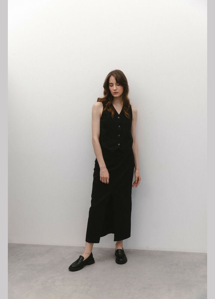 Жилет з V-подібним вирізом на ґудзики MKAZ6515-1 Modna KAZKA (336931781)