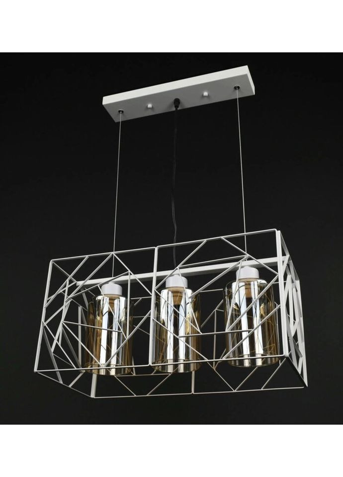 Люстра підвісна LOFT на 3 лампочки 27765 Білий 30-100х25х48 см. Sunnysky (324395753)