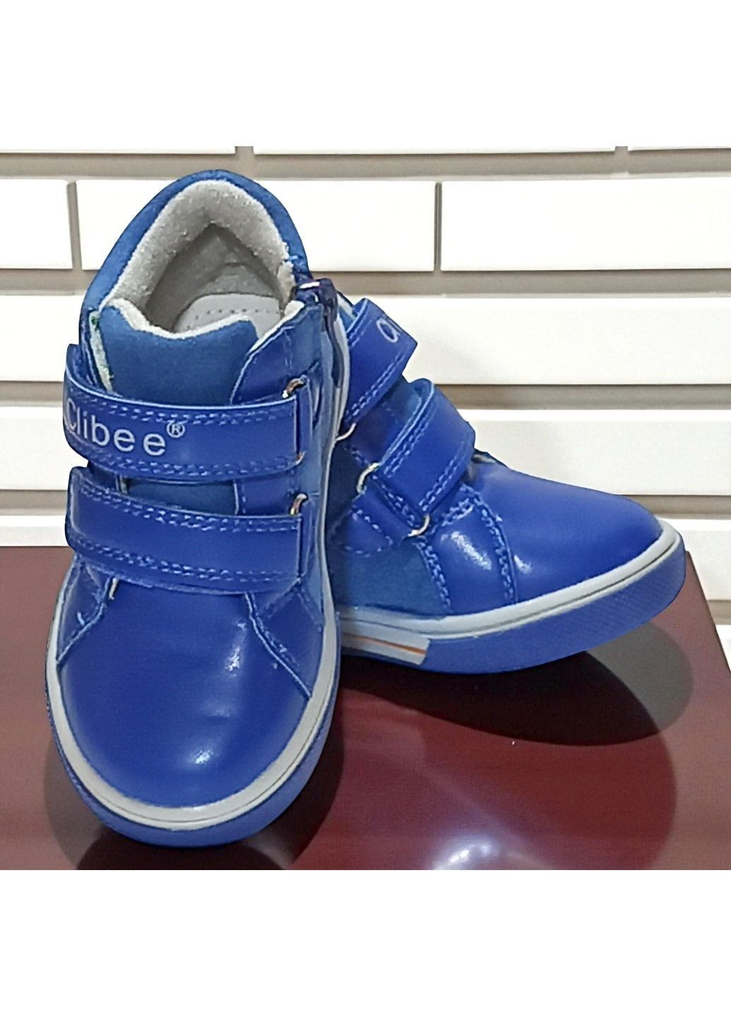 Утеплені демісезонні черевики на липучках осінні ортопедичні хайтопи для малюка на флісі Клібі Clibee (362378422)