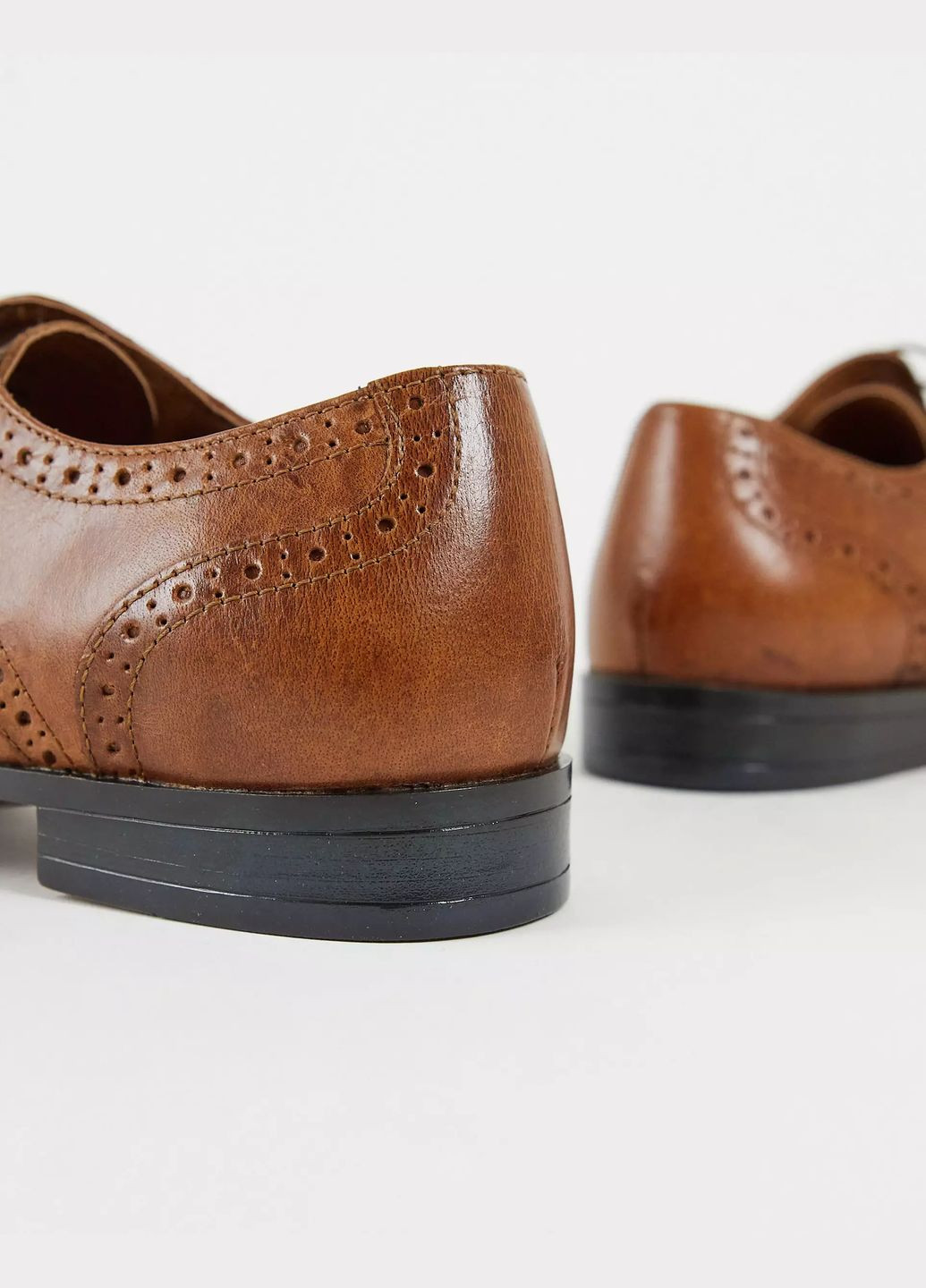 Коричневые классические, праздничные туфли Topman на шнурках