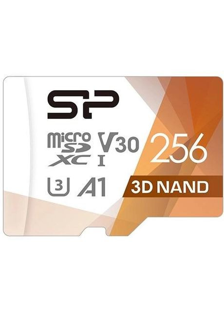 Картка пам'яті MicroSDXC 256 Гбайт U3 A1 V30 Superior Pro Silicon Power (285719563)
