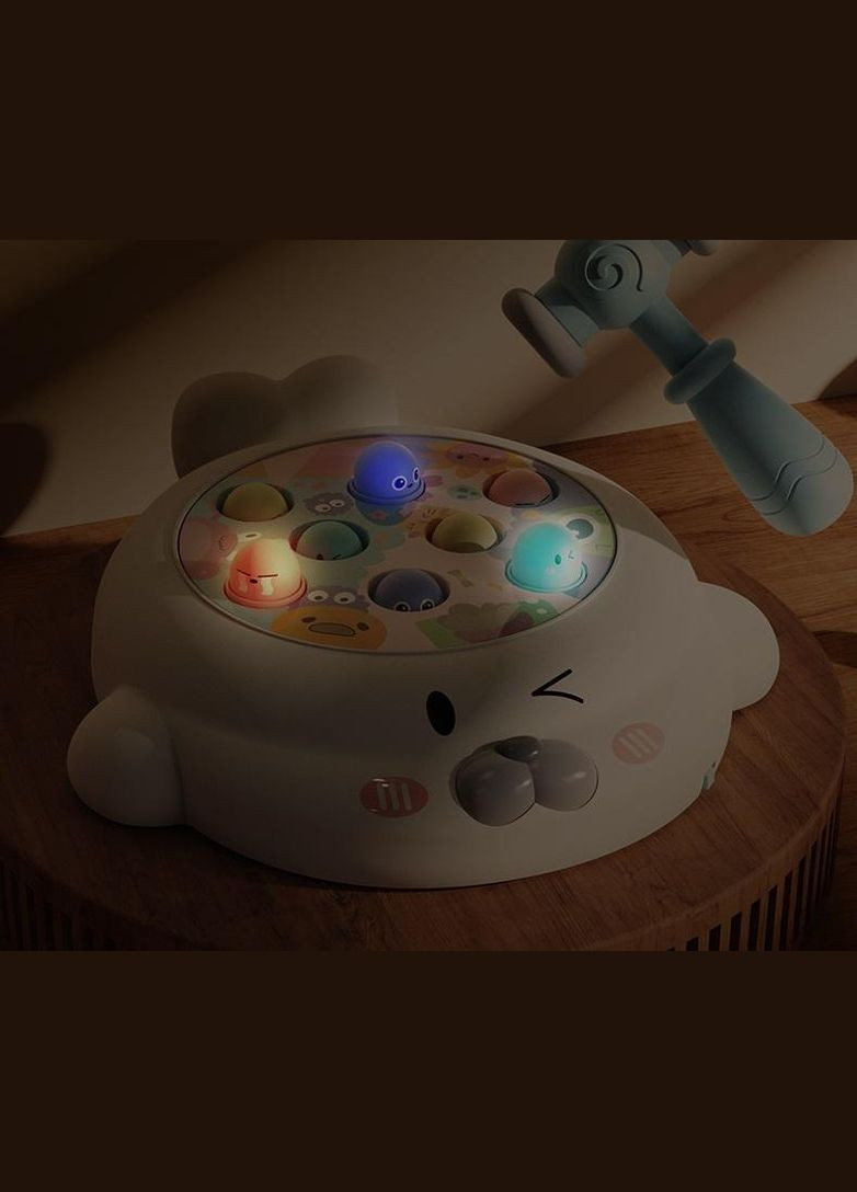 Дитяча розвиваюча музична іграшка стукалка Huanger Whac-a-Mole арт. 7090 No Brand (278275977)