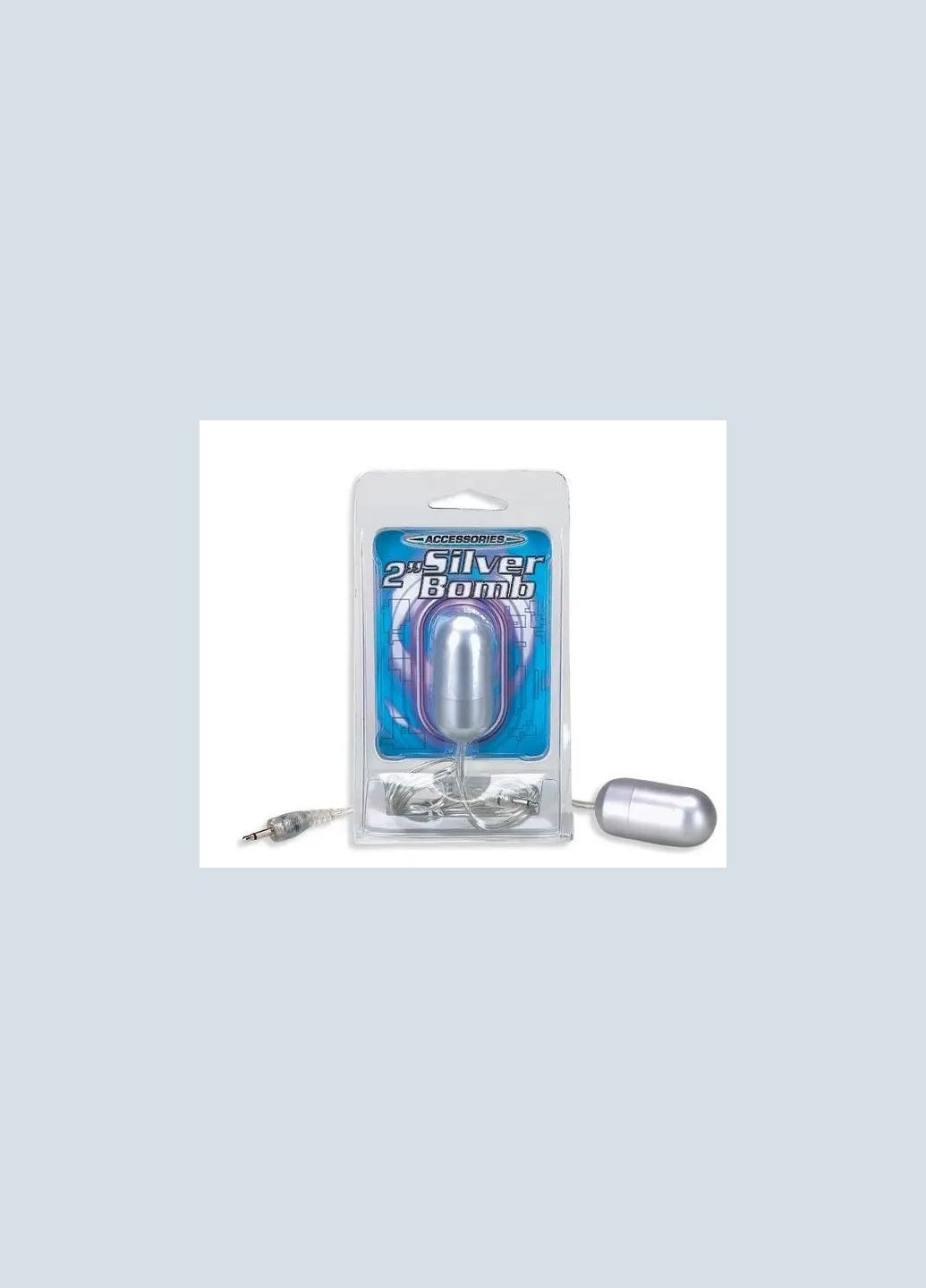 EXCLUSIVE! Запасне вібро-яйце Silver Bomb працює від будь-якого пульта управління No Brand (349820937)