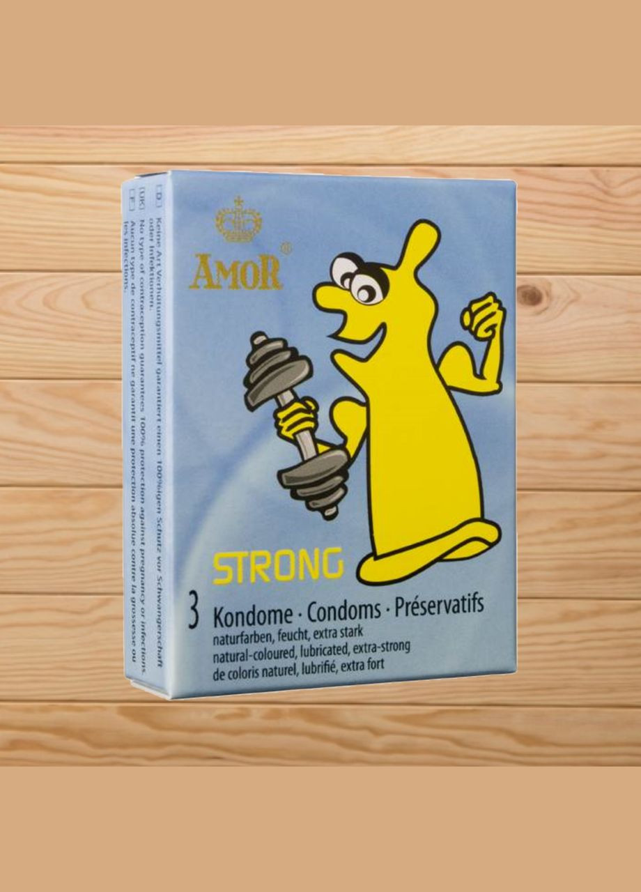 Презервативы повышенной прочности "Strong" от №3 (Германия) Amor (298571955)