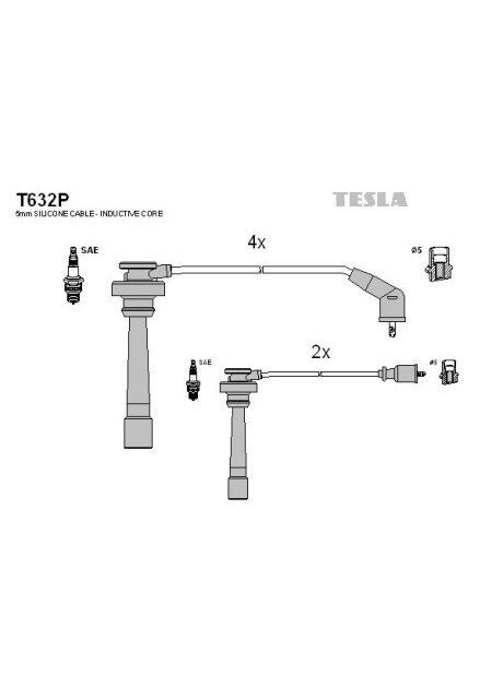 Комплект кабелей зажигания Tesla (366193851)