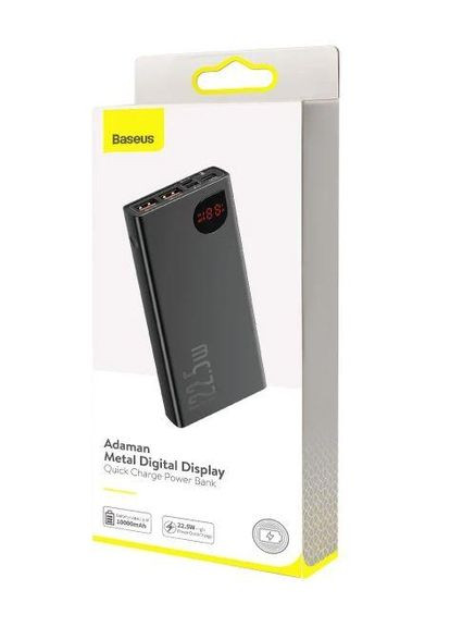 Аккумулятор наружный Adaman Metal Digital Display Quick Charge 10000 mAh 22.5W Baseus (294205965)