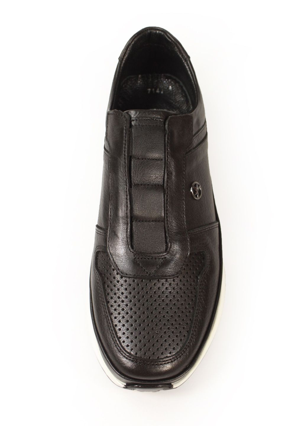 Черные кэжуал кроссовки с перфорацией Ridge без шнурков