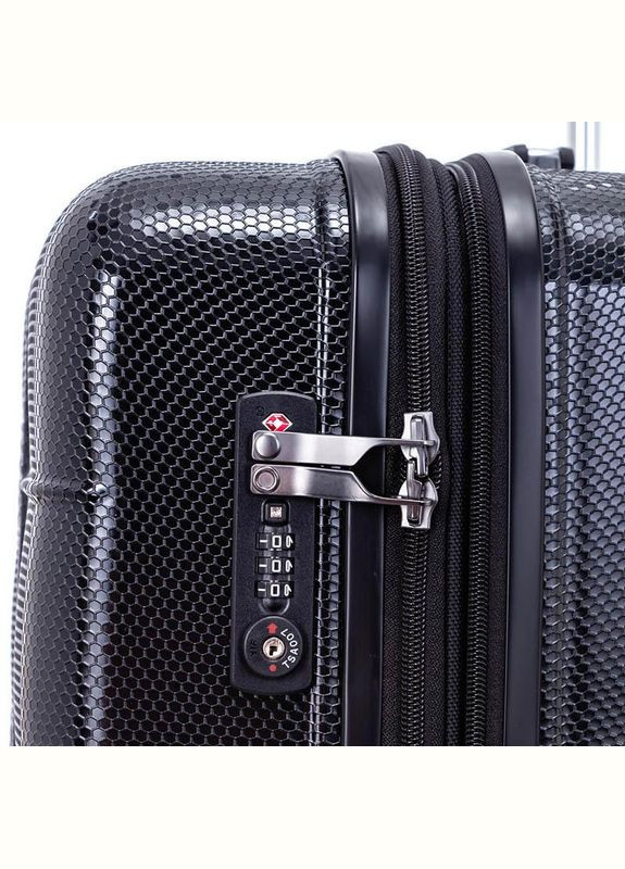 Чемодан на 4 колесах SQUARE PRO Black S (EcPC185SA-403-01) Echolac (322207536)