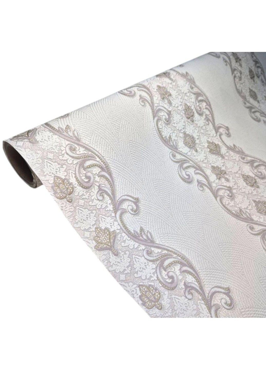 Шпалери вінілові флізелінові в спальню, коридор, зал, вітальню, дитячу кімнату 10.05×1.06 м Слов’янські шпалери 3684-01, бежеві Слов'янські шпалери (340275467)