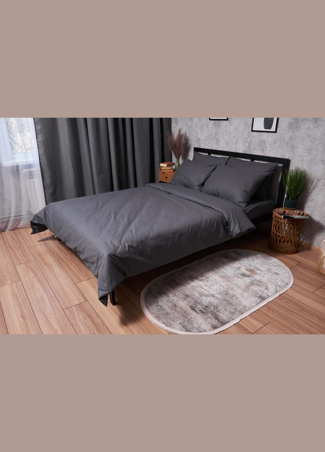 Комплект постельного белья Бязь Gold Люкс евро 200х220 наволочки 2х40х60 (MS-820003195) Moon&Star Dark Blue (288043966)